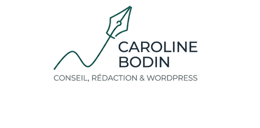 Logo Caroline Bodin, conseil rédaction et WordPress