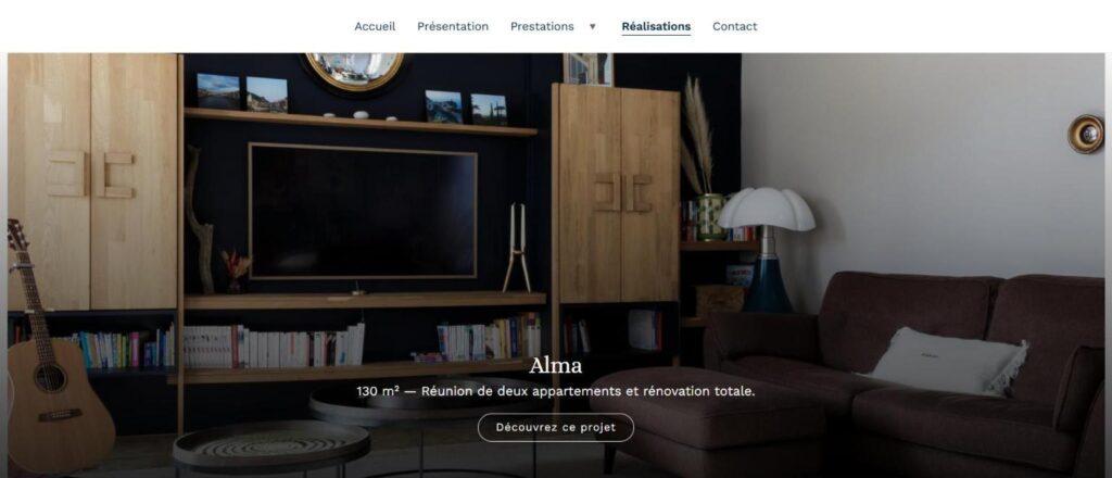 Site WordPress créé pour Julie Laurec : présentation du projet Alma